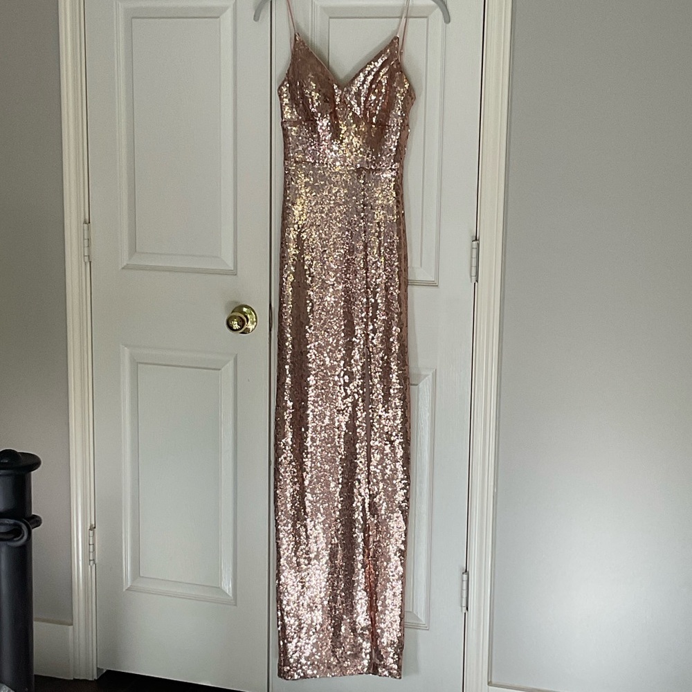 Stunning B. Smart Champagne/Gold evening/event gown  #25.27.08